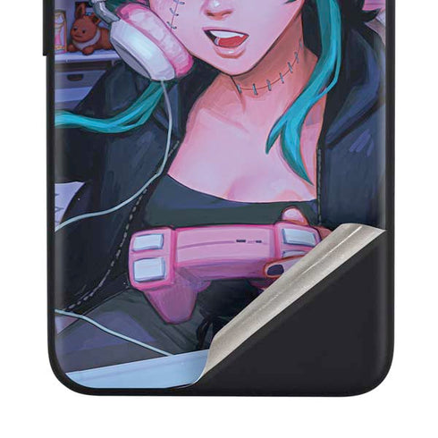 Anime Catgirl Gamer Nerd by Ivy Dolamore Google Pixel 4a Skin